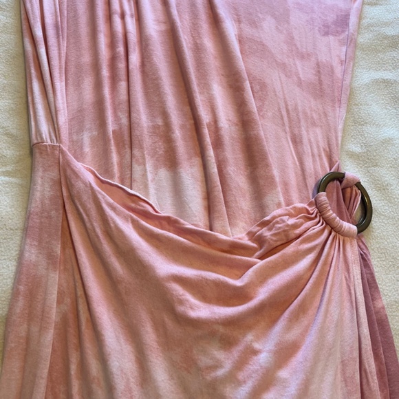 Free People Alyssa Wrap Dress Pink Tie Dye [Small] - Picture 7 of 9